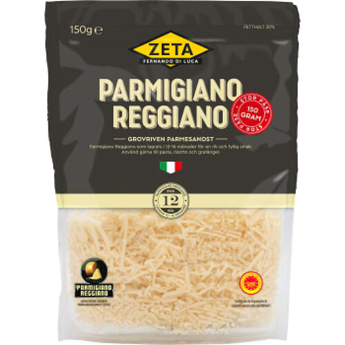 Parmesan Grovriven 150g Parmigiano Reggiano
