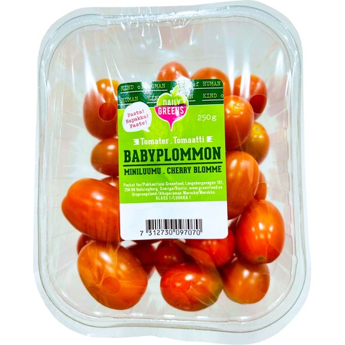 Babyplommontomater Röda 250g Klass 1 Daily Greens