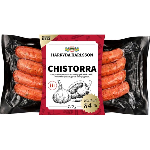Kryddkorv Chistorra 84% Kötthalt 240g Härryda Karlsson