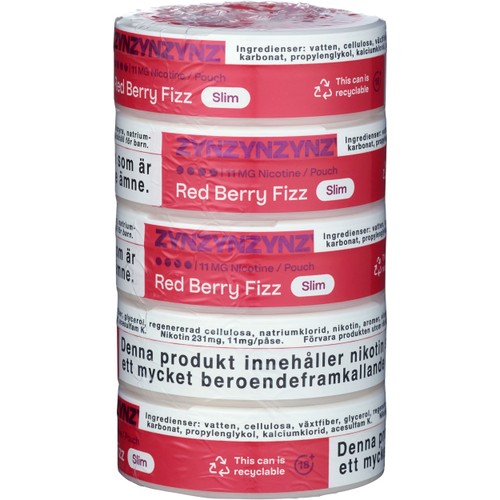 ZYN Red Berry Fizz Slim S4 5xStock