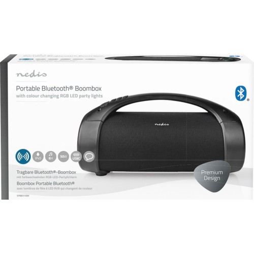 Högtalare Party Boombox Svart Nedis