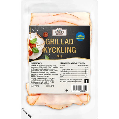 Grillad Kyckling 80g Charkuterifabriken