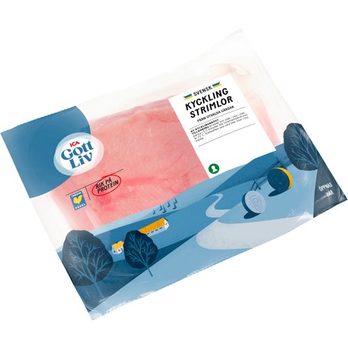 Kycklingstrimlor 300g ICA Gott Liv