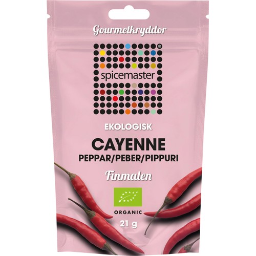 Krydda Cayennepeppar påse Ekologisk 21g Spicemaster