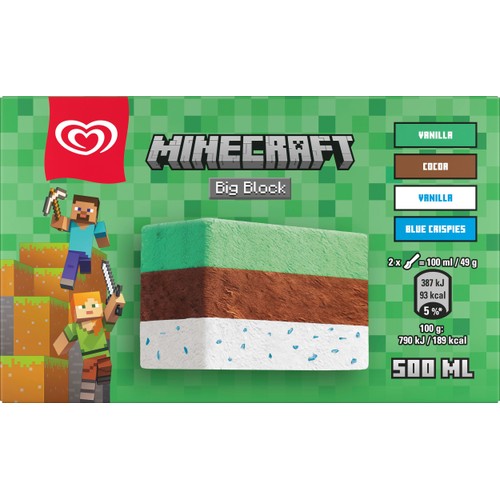 Glass Minecraft 500ml GB Glace
