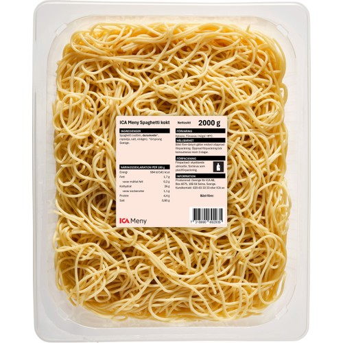 Spaghetti Kokt 2kg ICA Meny