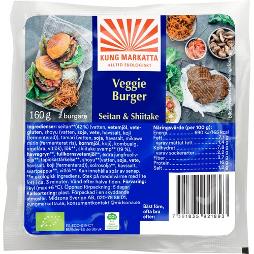 Sojaburgare 160g Kung Markatta