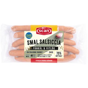 Kryddkorv Salsiccia Smal 240g Scan