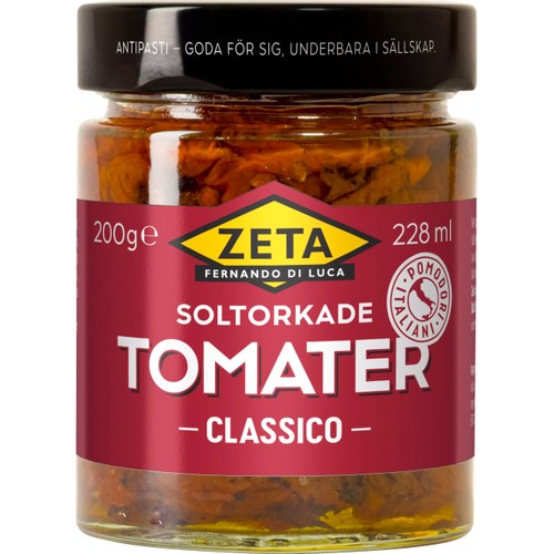 Soltorkade tomater 200g Zeta