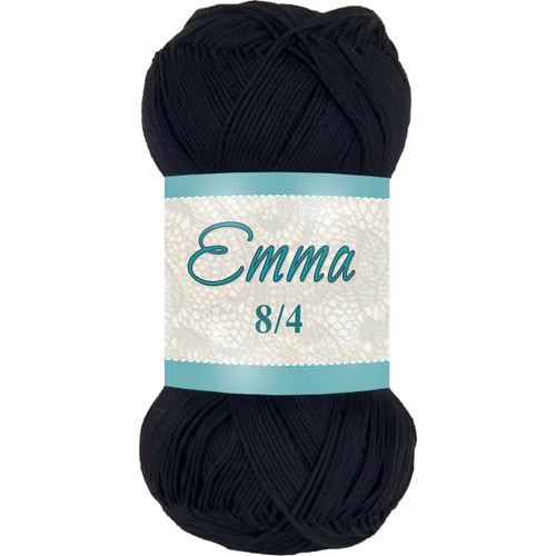 Garn Emma 874 Svart 100g Falkgarn