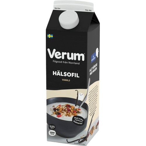 Hälsofil 3,5% Vanilj 1000g Verum