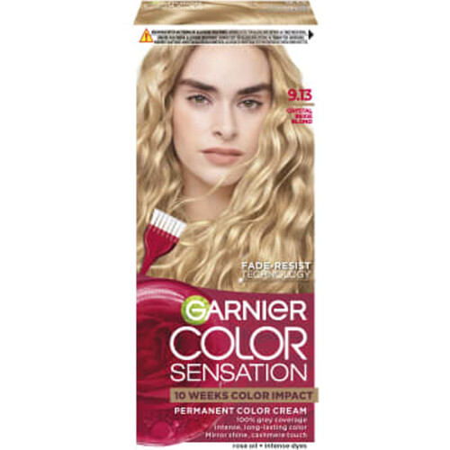 Hårfärg Crystal Beige Blond 9.13 1-p Color Sensation Garnier