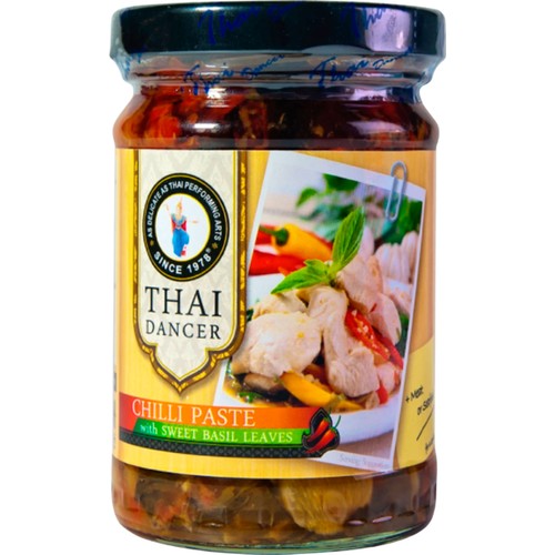 Chilipasta Med Söt Basilika 200g Thai Dancer