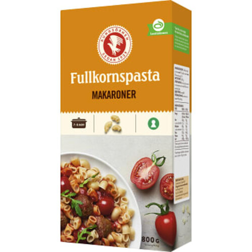 Fullkornspasta Makaroner 800g Kungsörnen