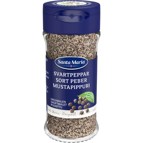 Svartpeppar Grovmalen 34g Santa Maria