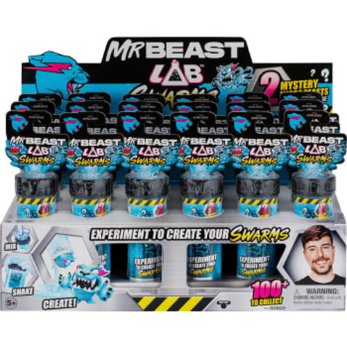 Figurer Teströr med två figurer MrBeast Lab Swarms