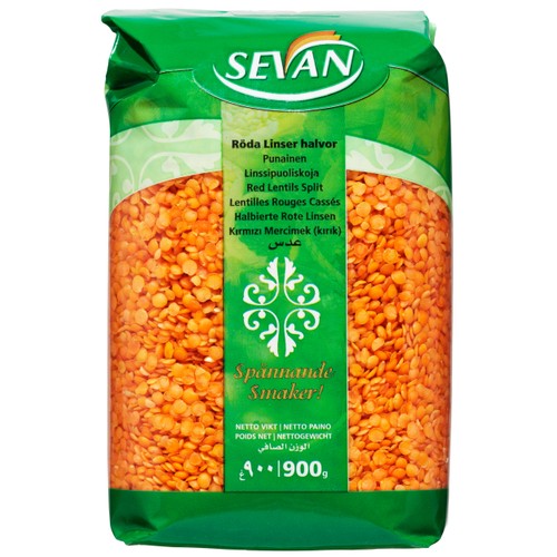 Röda linser 900g Sevan