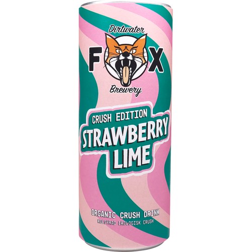 Läsk Strawberry Lime 25cl Dirtwater Fox