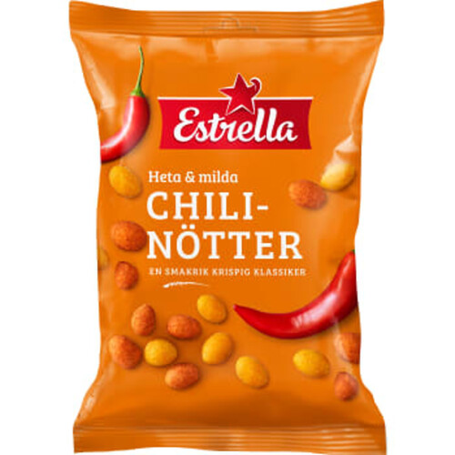 Snacks Chili nötter Heta & milda 150g Estrella