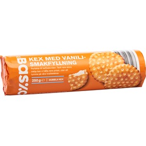 Kex med vaniljfyllning 250g ICA Basic