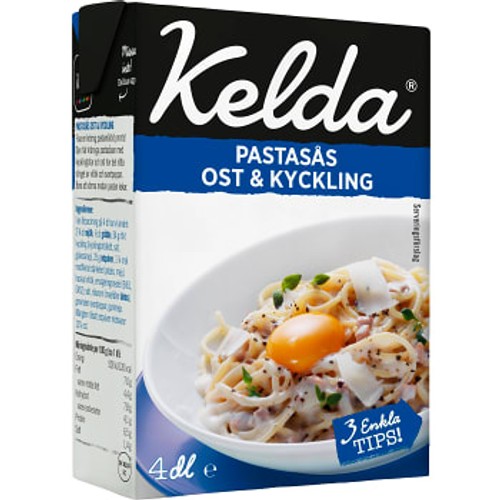 Pastasås färdig Kelda Parmesan & Kyckling 4dl Kelda