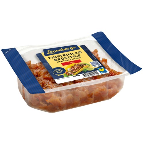 Kycklingbröstfilé Färsk Taco Finstrimlad 450g Lönneberga