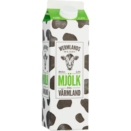Mellanmjölk 1,8% 1l Wermlands Mejeri