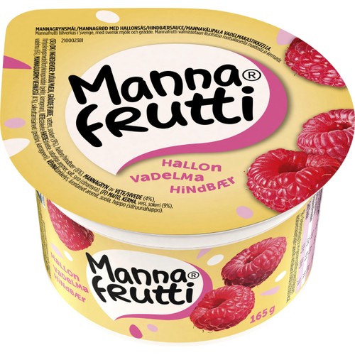 Mellanmål Hallon 7,2% 165g MannaFrutti