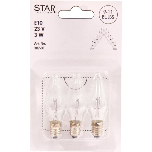 Reservlampa modern 3-p E10 23V Star Trading