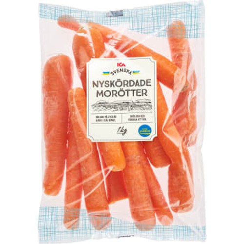 Morötter nyskördade 1kg  Klass 1 ICA