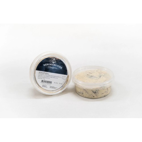 Senapssill Inlagd Prisbelönad och Inlagda för hand 180ml Bergmans Fisk