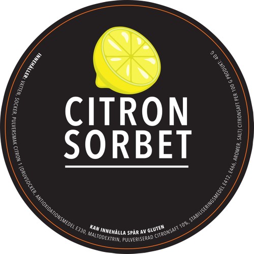 Citronsorbet 0,5l