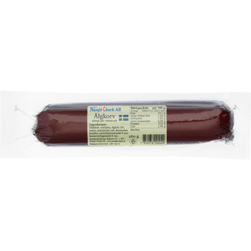 Älgkorv Påläggsmedwurst 260g Nässjöchark