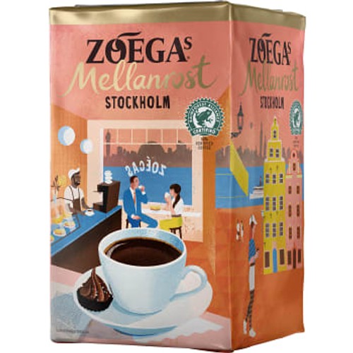 Bryggkaffe Mellanrost Stockholm 450g Zoegas