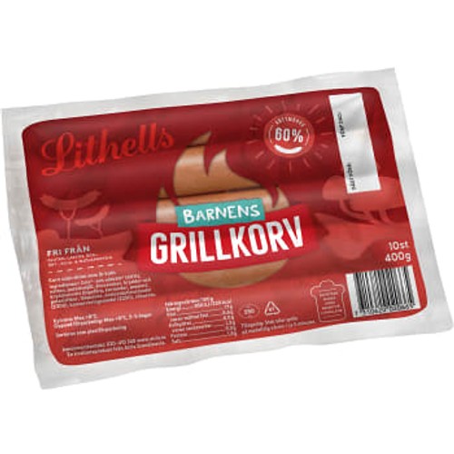 Grillkorv 10-p 400g Lithells