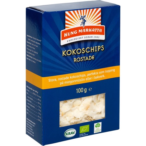 Kokoschips Rostade 100g KRAV Kung markatta
