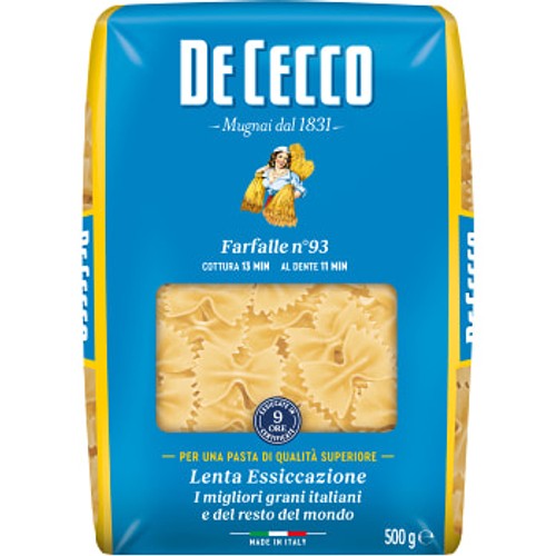 Pasta Farfalle 500g De Cecco