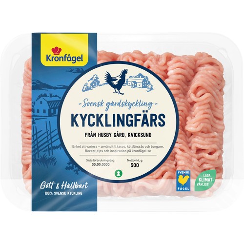 Kycklingfärs 500g Kronfågel