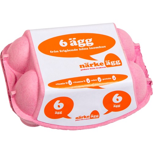 Ägg M/L 6-pack Frigående Närke ägg
