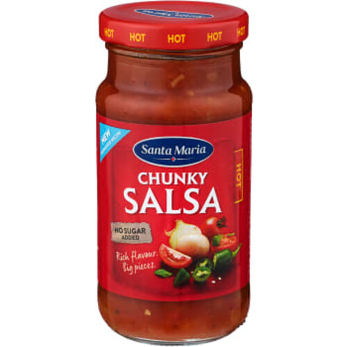 Chunky salsa Hot 230g Santa Maria