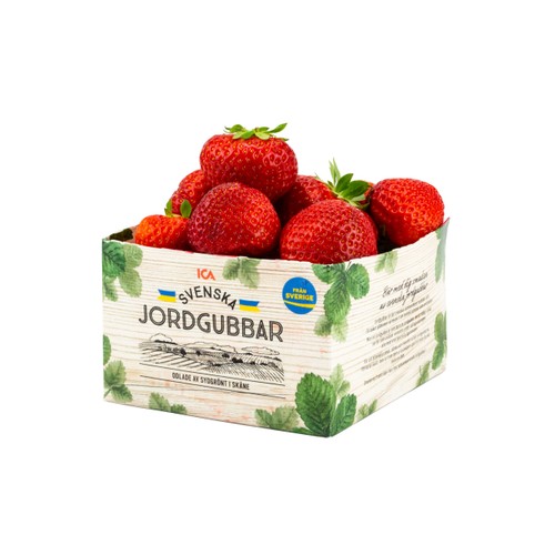 Jordgubbar Svenska 1l ca 500g ICA Klass 1
