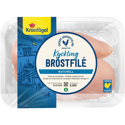Kycklingfilé ca 300g Kronfågel