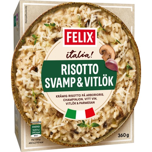 Risotto svamp & vitlök 360g Felix