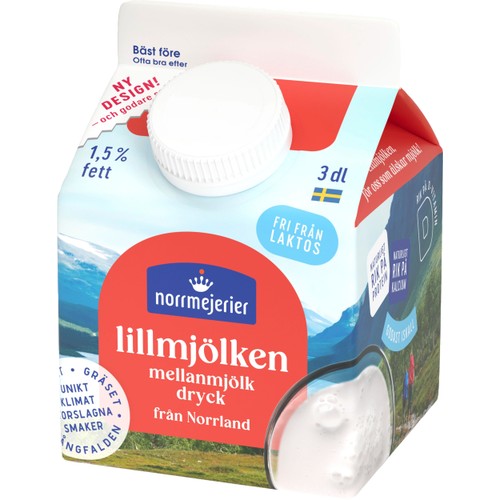 Mellanmjölk Laktosfri 1.5% 300ml Norrmejerier