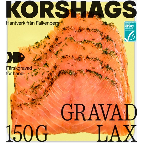 Laxfilé Färsk Gravad 150g Miljömärkt Korshags