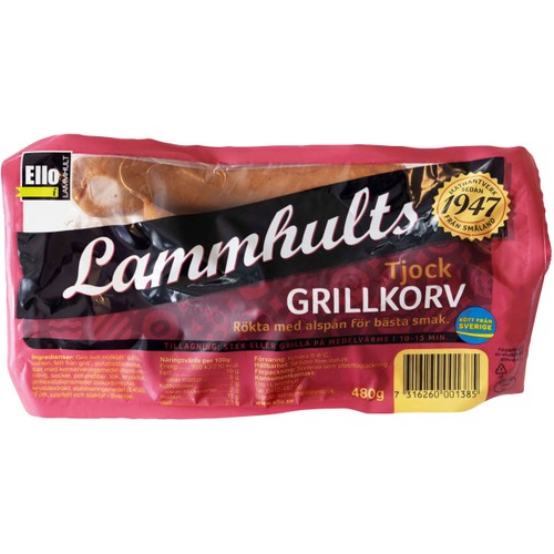 Grillkorv 480g Ello i Lammhult
