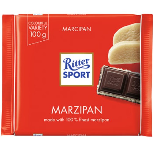 Choklad med marsipan 100g Ritter Sport