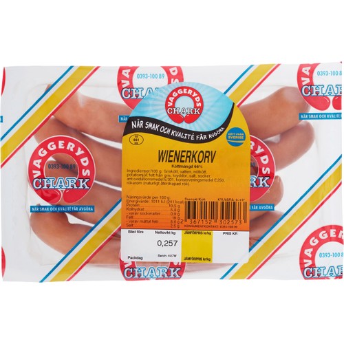Wienerkorv ca 300g Vaggeryds Chark