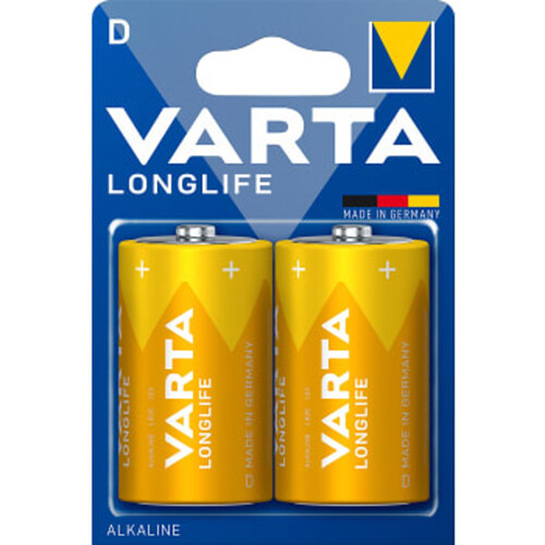 Batteri Longlife D 2-p