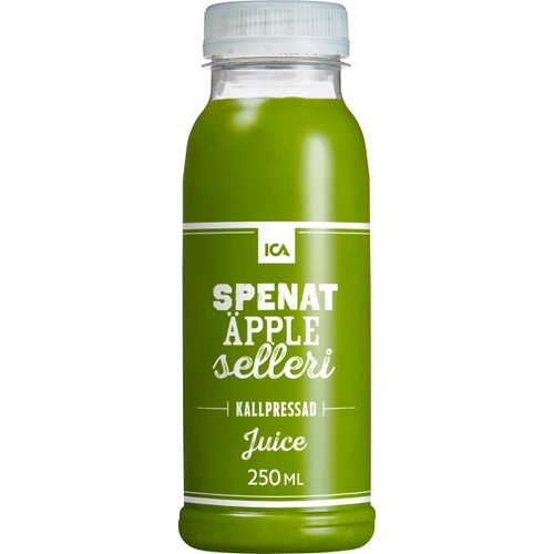 Juice Spenat äpple & selleri Kallpressad 250ml ICA
